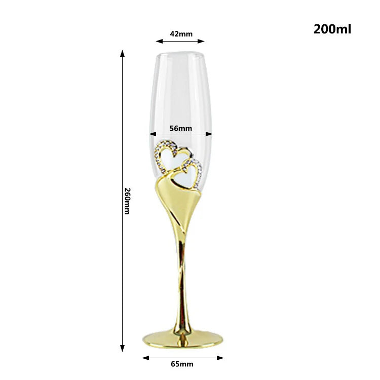 200ml Crystal Wine Glasses