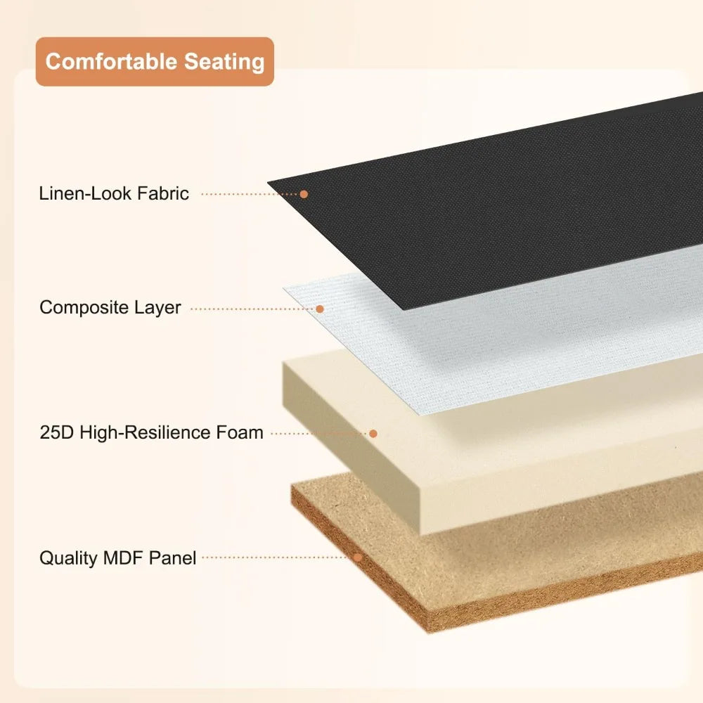 Compact Ottoman with Removable Lid