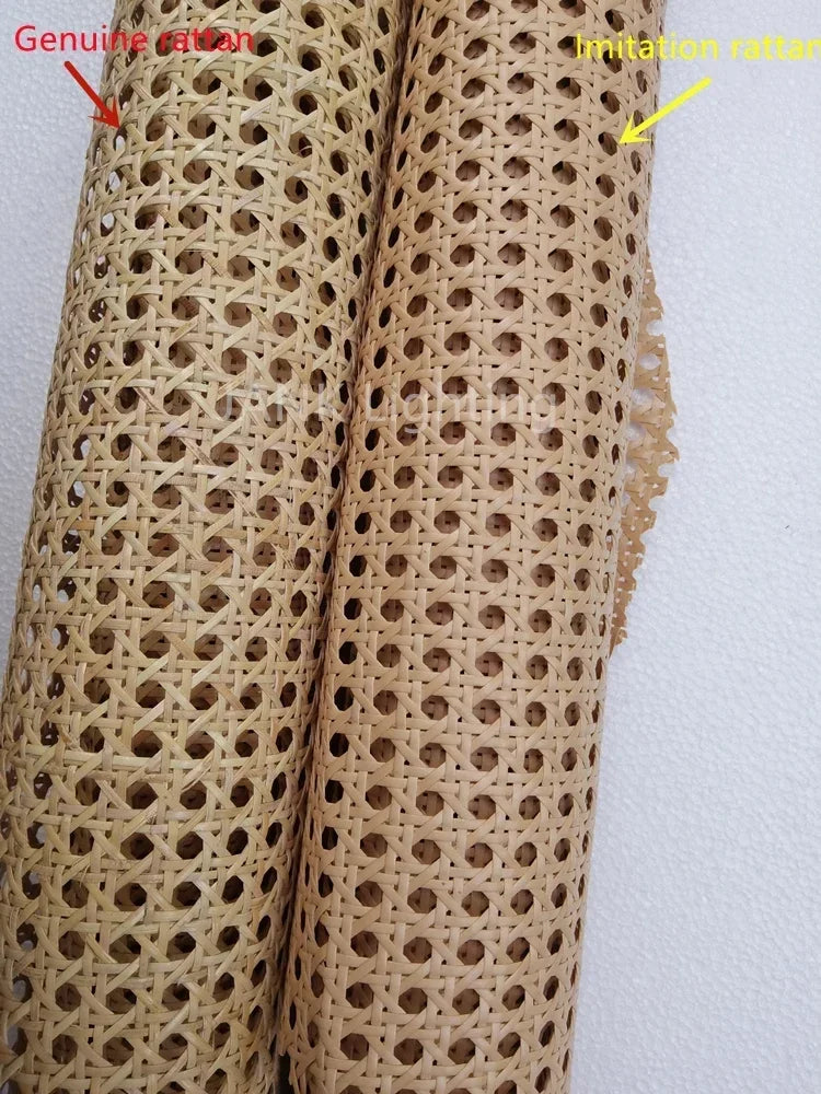 French Designer Rattan Wicker Chandelier