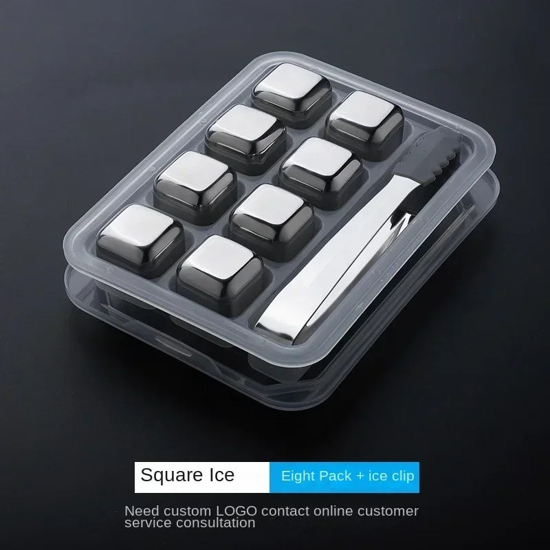 Stainless Steel Whisky Ice Cubes Stone