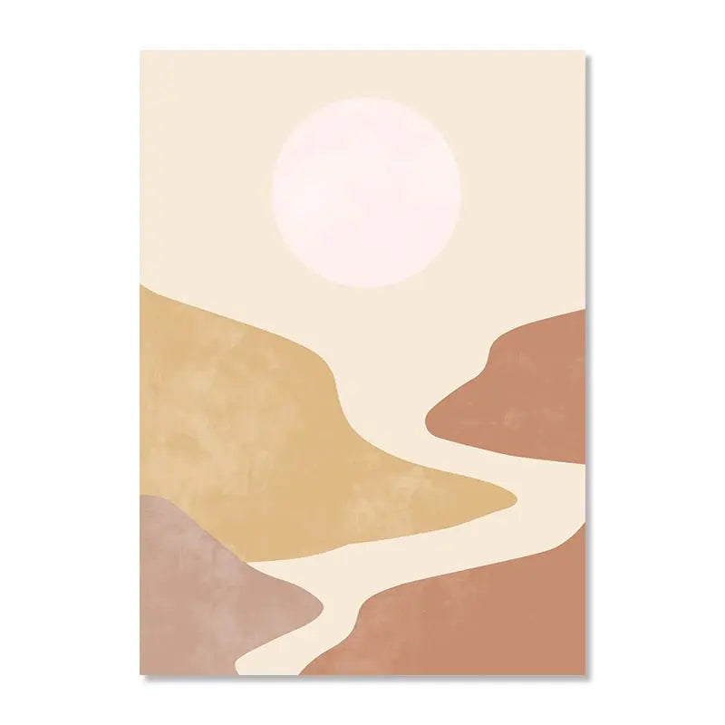 Abstract Lines Botanical Boho Poster