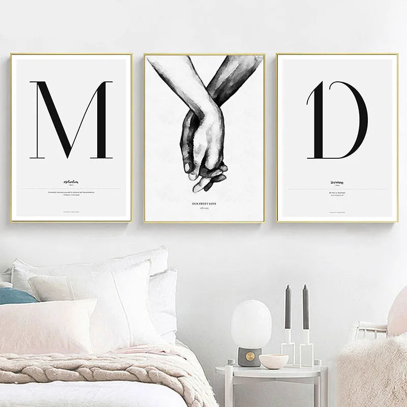 Quote Words Nordic Style Canvas Poster