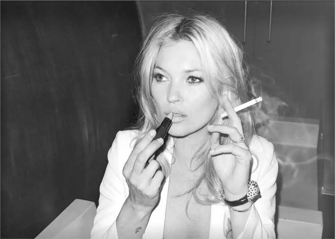 Kate Moss Black & White Wall Art