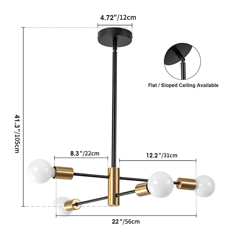 Modern LED Edison Bulbs Chandelier