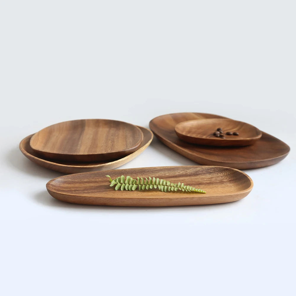 Whole Wood Irregular Tableware Set