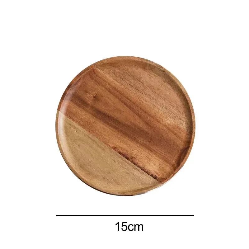 Vintage Style Wooden Serving Plate
