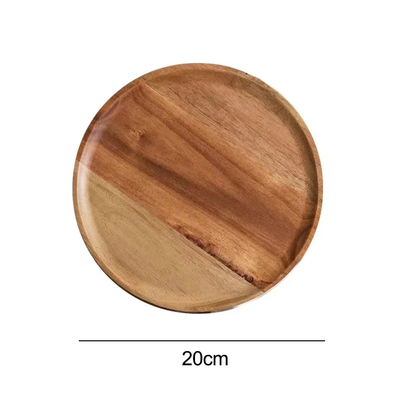 Vintage Style Wooden Serving Plate