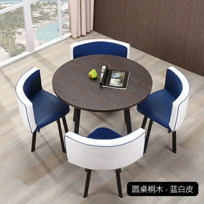 Simple Round Table and Chair Set