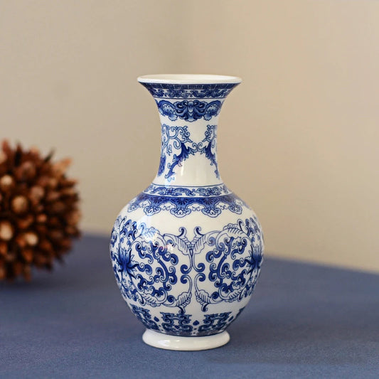 Blue and White Ceramic Vase