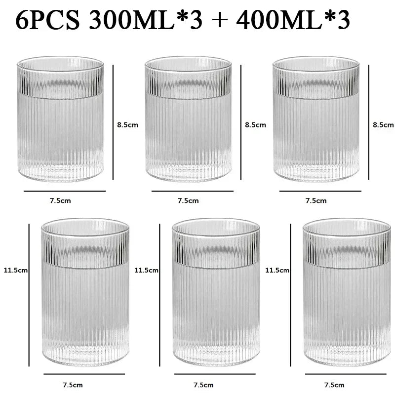 Striped Heat-Resistant Glass