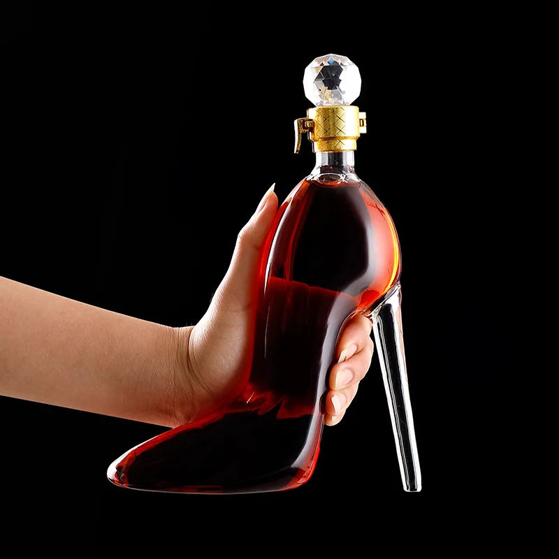 Luxurious Crystal 375/700ML High Heels Shape Decanter