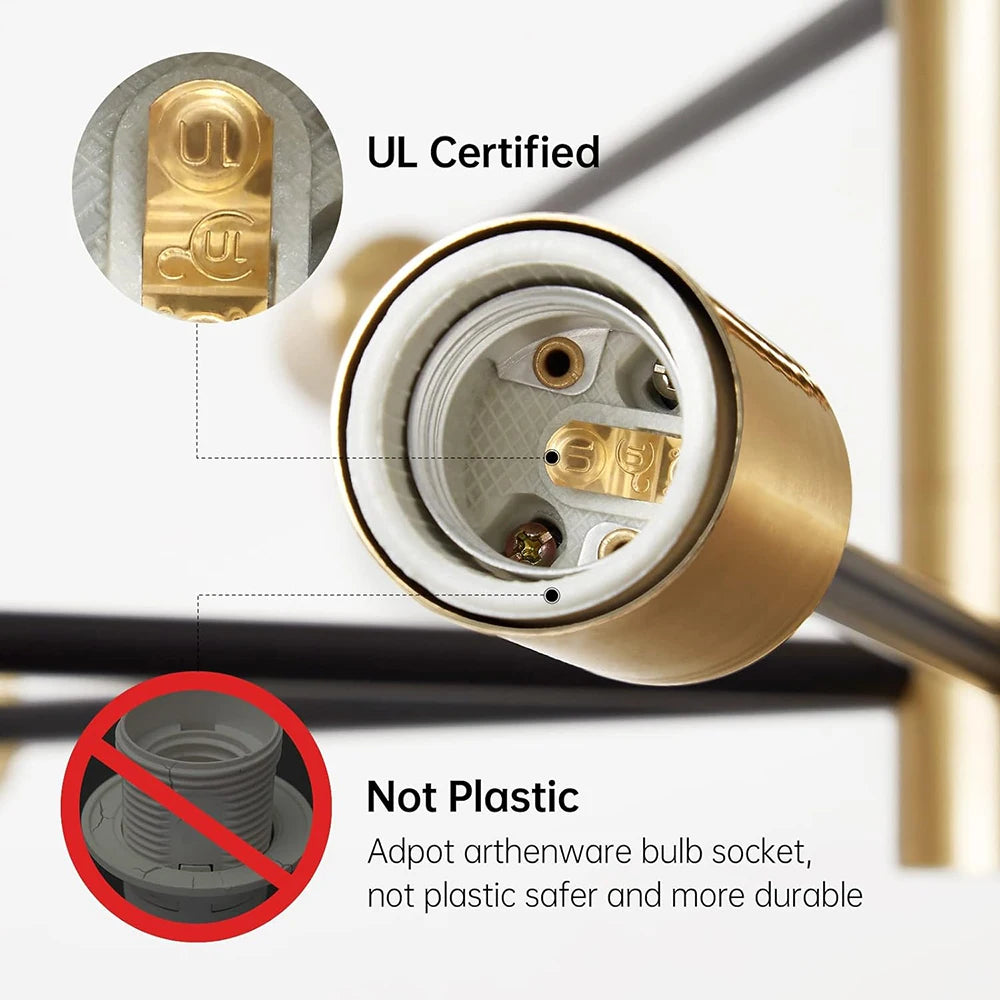 Modern LED Edison Bulbs Chandelier