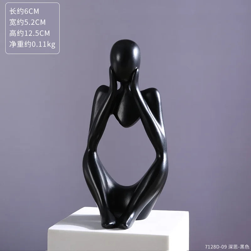 Modern Art Thinker Statue Resin Sculpture