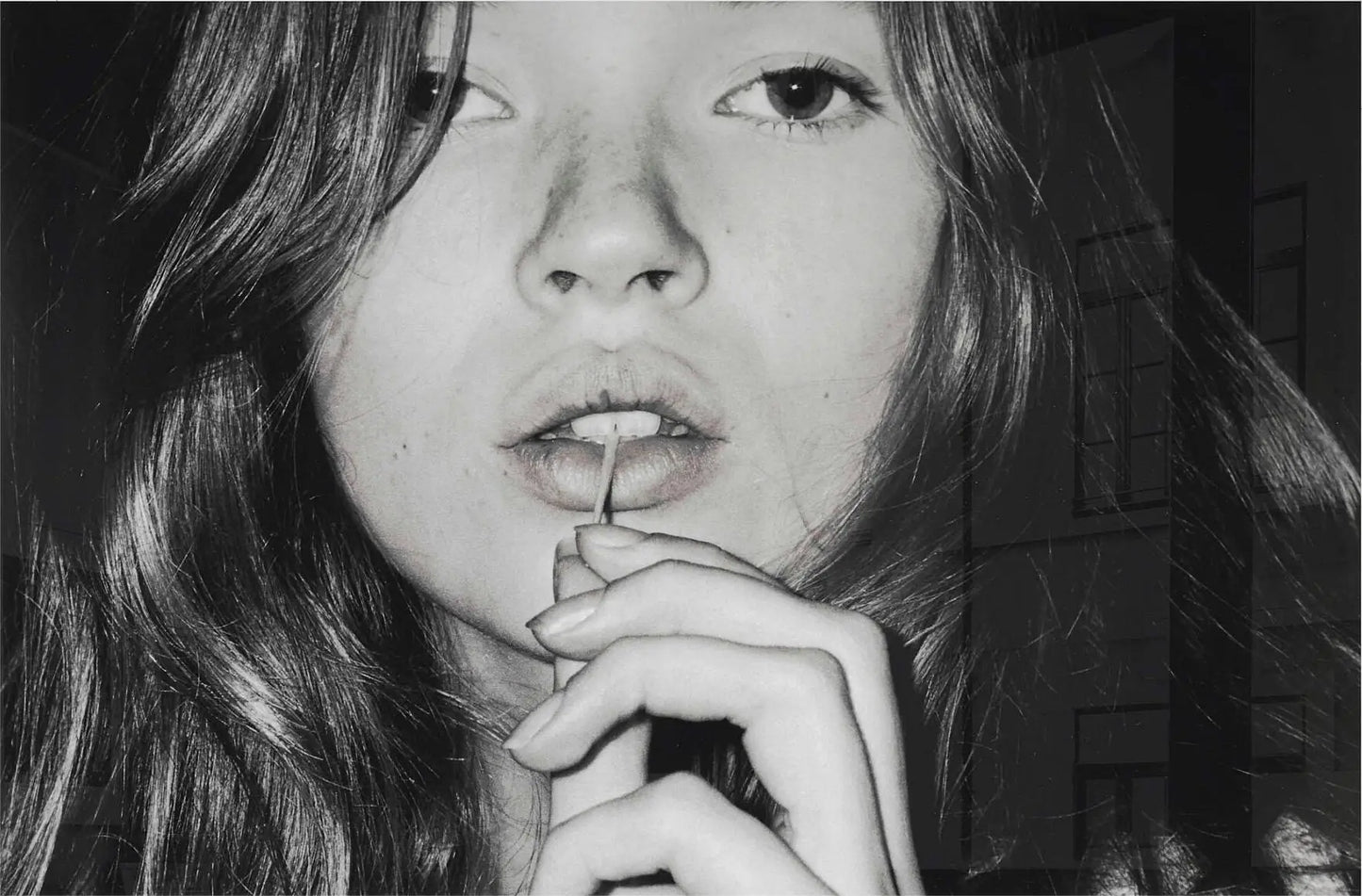 Kate Moss Black & White Wall Art