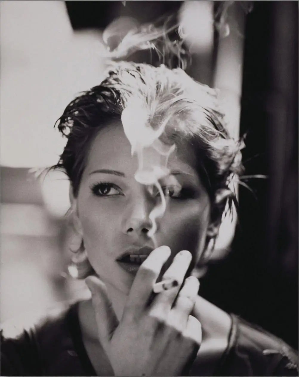 Kate Moss Black & White Wall Art