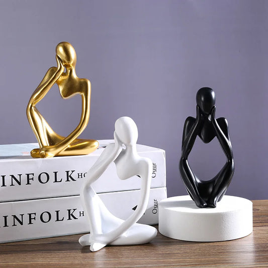 Modern Art Thinker Statue Resin Sculpture
