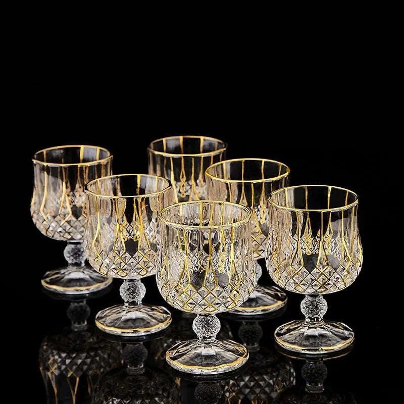 Elegant Crystal Whiskey & Wine Glass Set