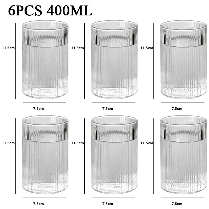 Striped Heat-Resistant Glass