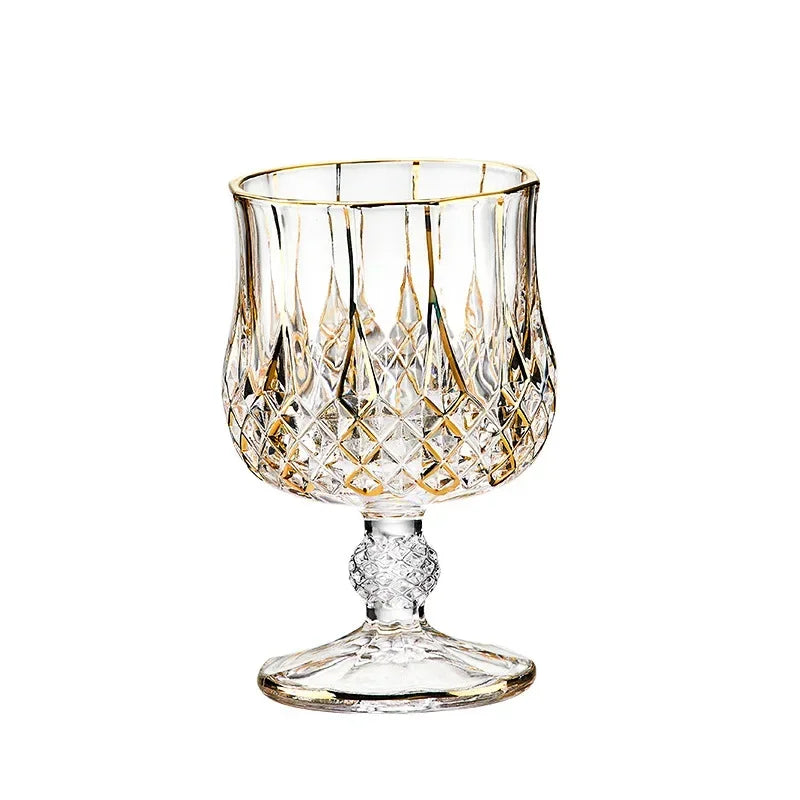 Elegant Crystal Whiskey & Wine Glass Set
