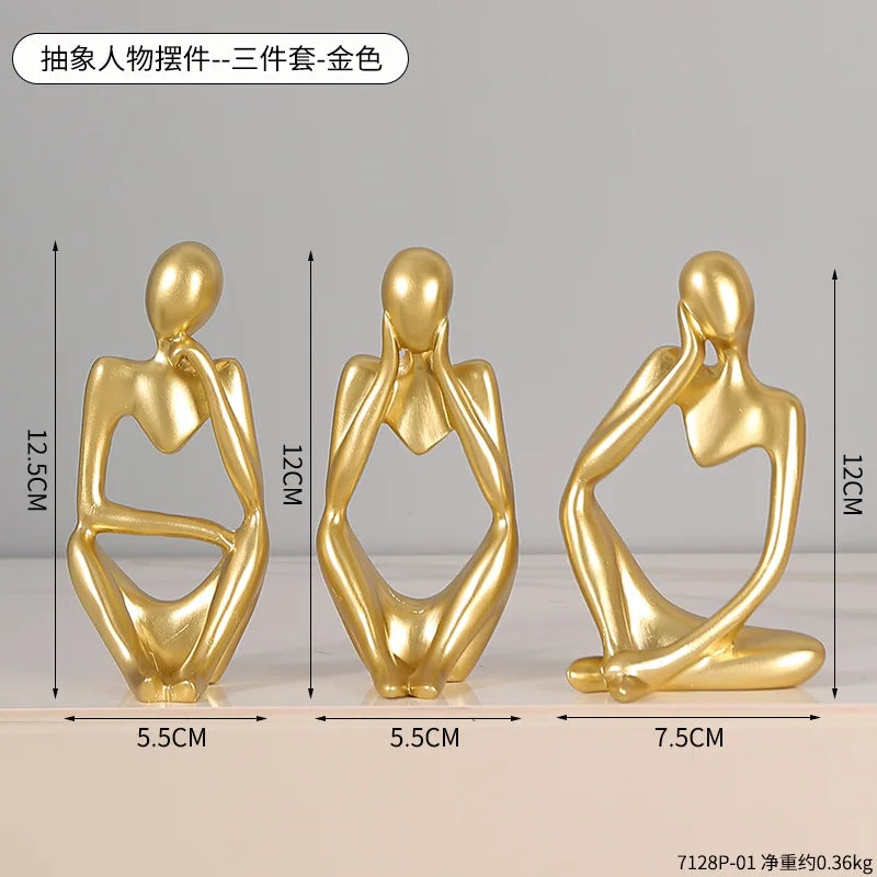 Modern Art Thinker Statue Resin Sculpture