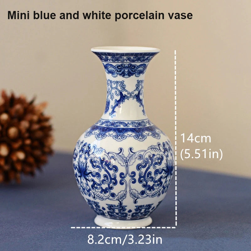 Blue and White Ceramic Vase
