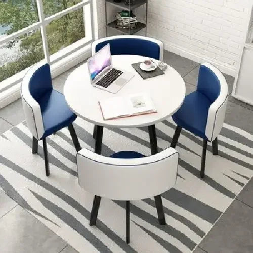 Simple Round Table and Chair Set