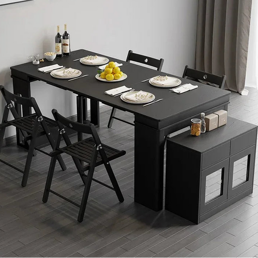 Modern Extendable Dining Table with Storage